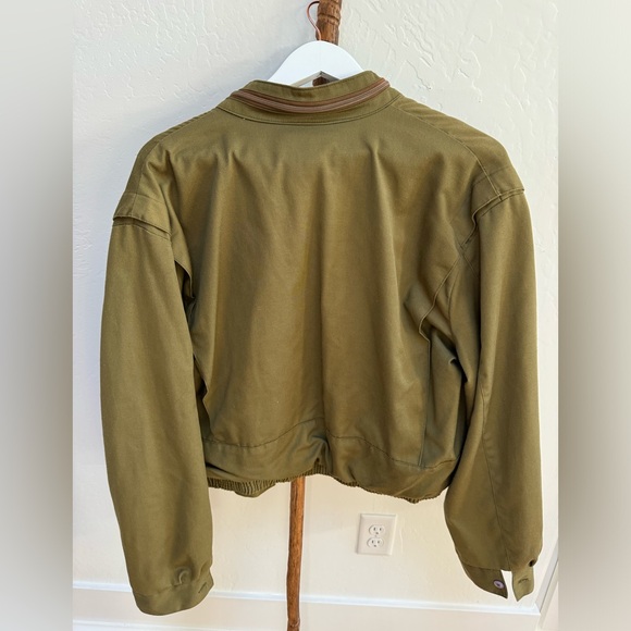Cotler Jacket- Men’s Large, Olive Green, button cuffs - Picture 2 of 2